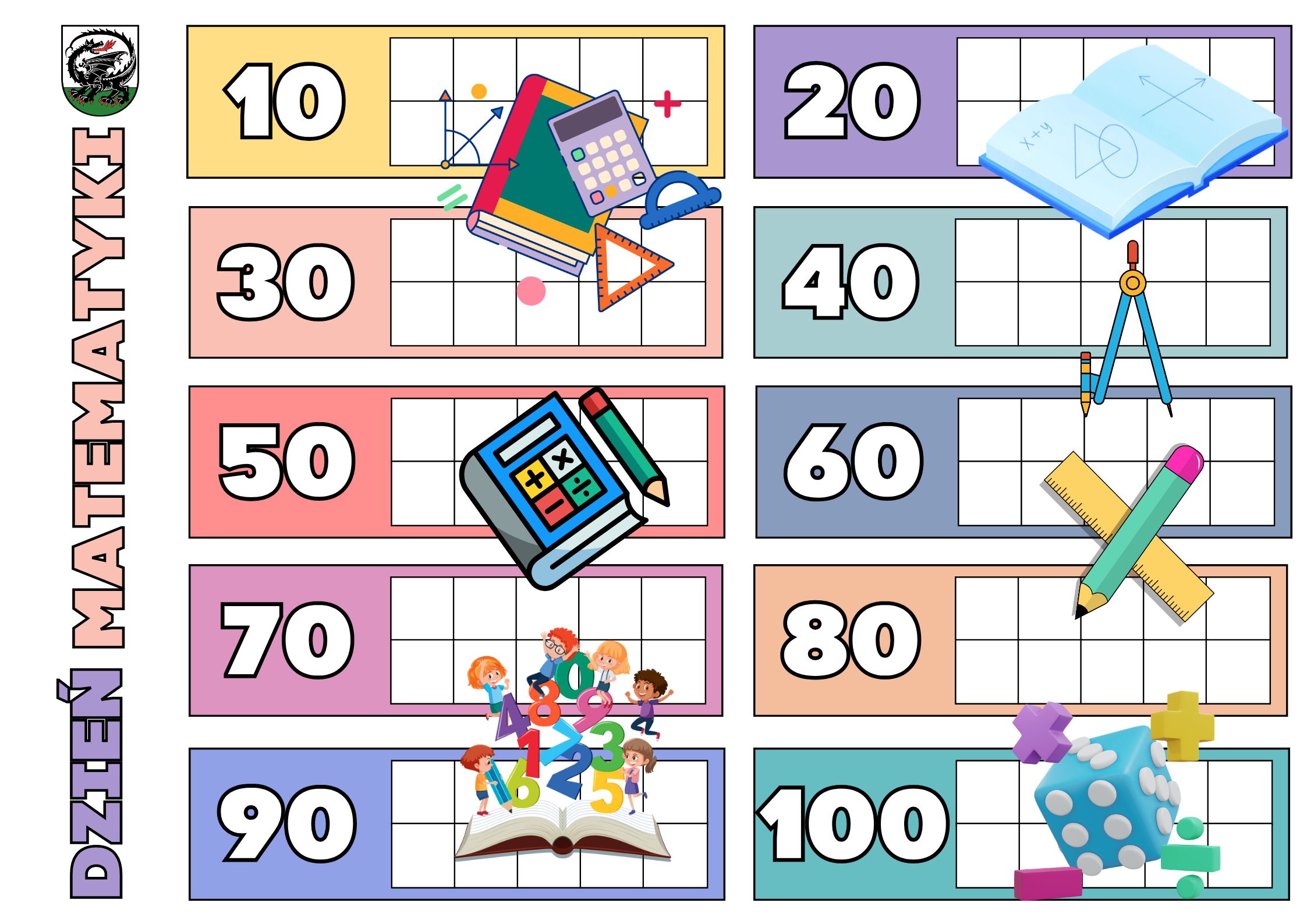 Symboliczna grafika - Dzień Matematyki